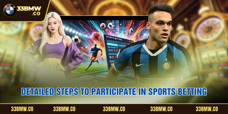Detailed steps to participate in sports betting.
