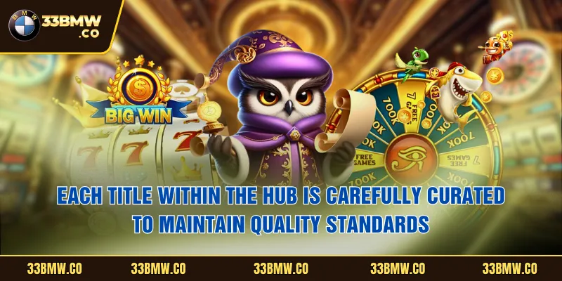 Each title within the hub is carefully curated to maintain quality standards