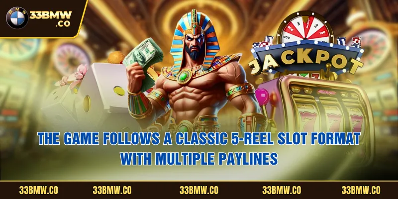 The game follows a classic 5-reel slot format with multiple paylines