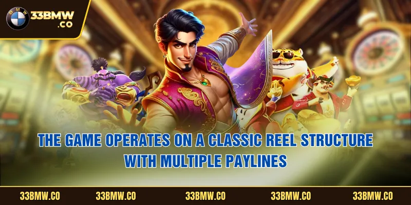 The game operates on a classic reel structure with multiple paylines
