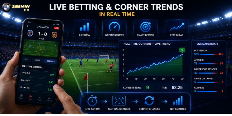 Live Betting and In-Game Corner Trends